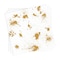 Smarty Had A Party White with Gold Paint Splatter Paper BeverageCocktail Napkins 600 Napkins, 600PK 3292-CASE - alternate 8